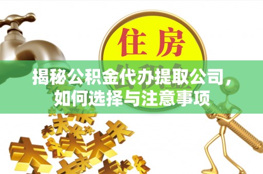 商州揭秘公积金代办提取公司，如何选择与注意事项